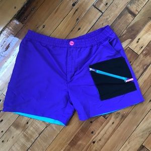 Rare Chubbies Sport Shorts Large Purple